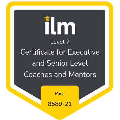 ILM Level 7 Executive Coach and Business Mentor badge