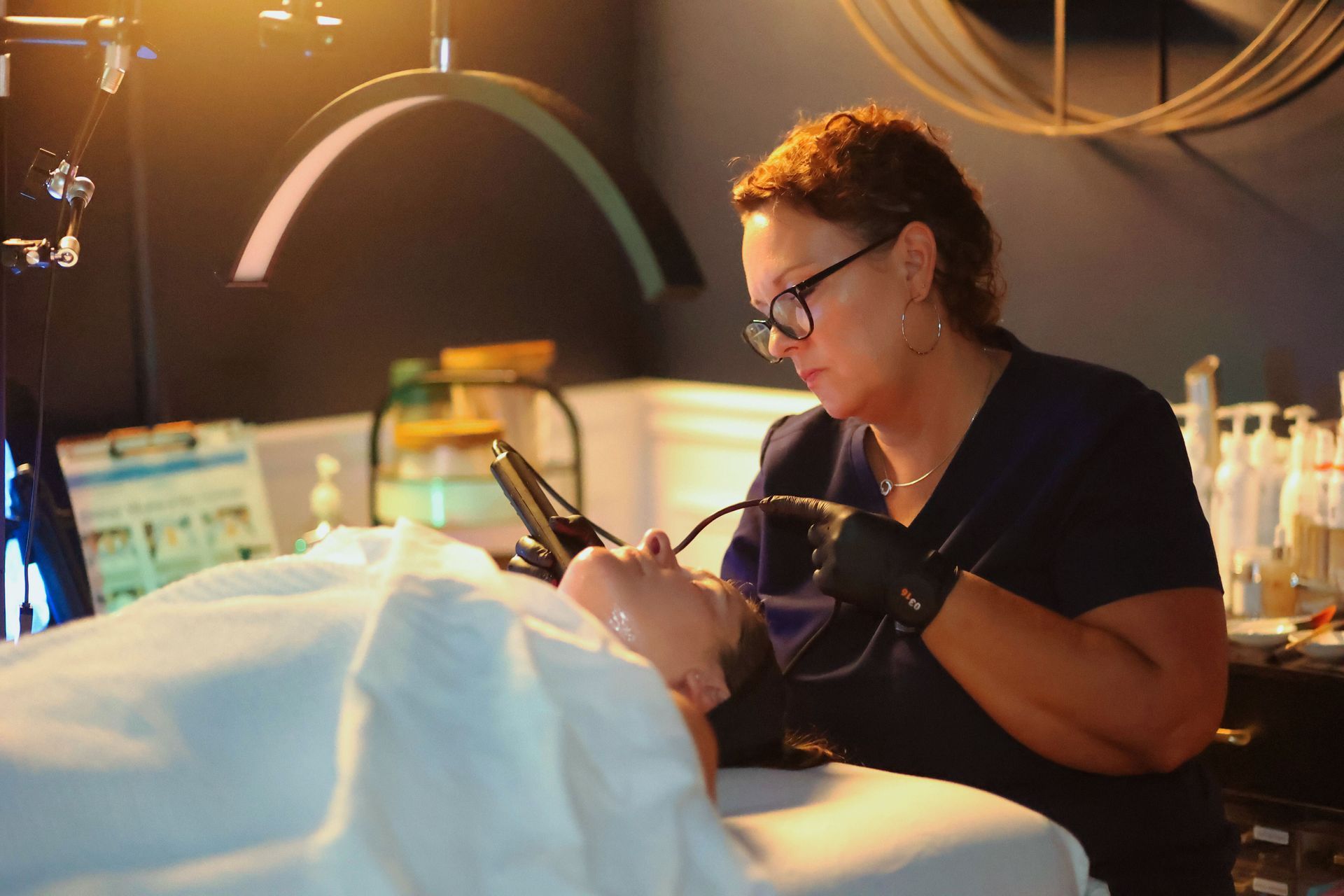 Professional facial treatment showing the benefits of a facial