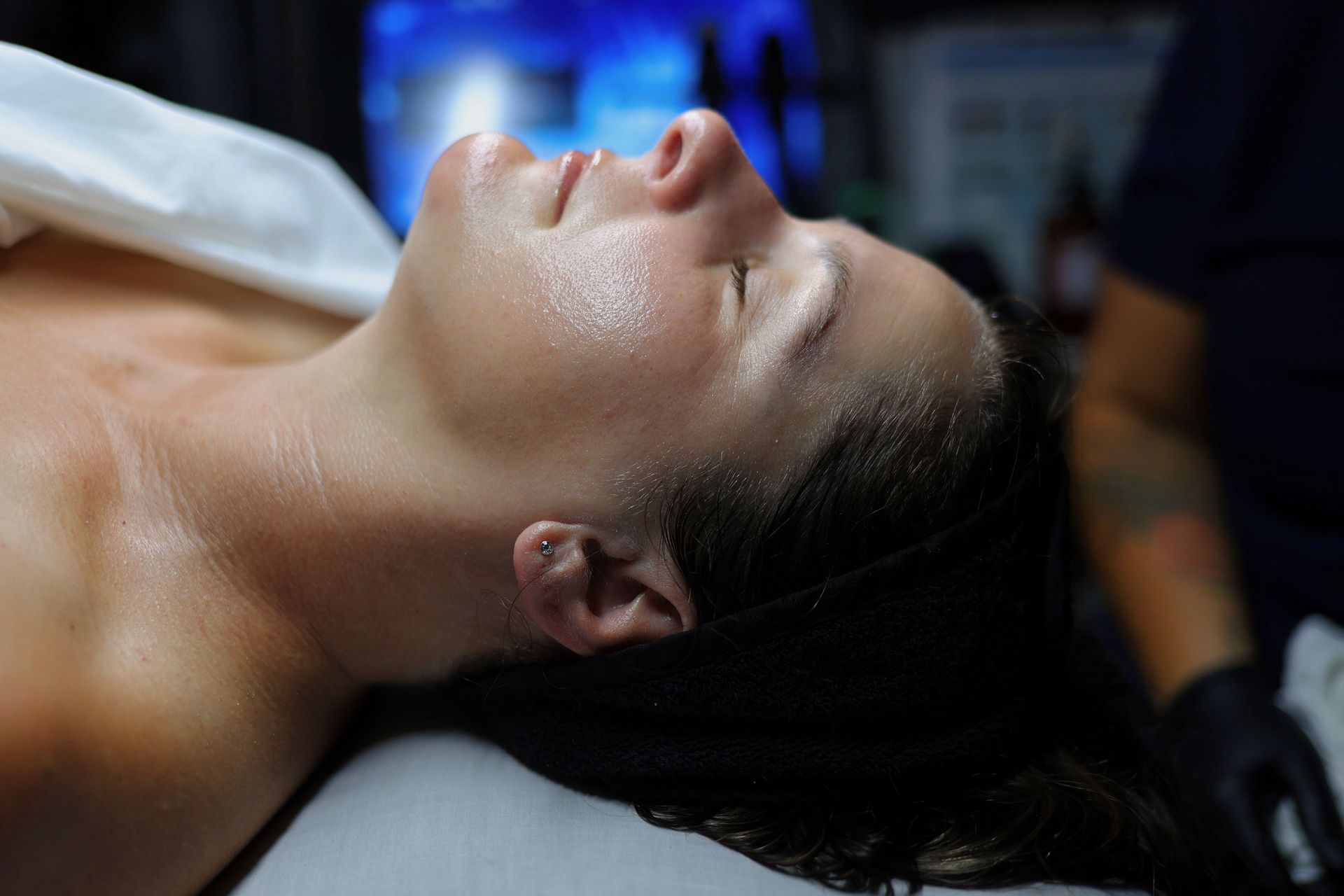 Firming peptide facial treatment at Hans Esthetics in Plainfield, IL