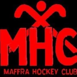 Red logo of