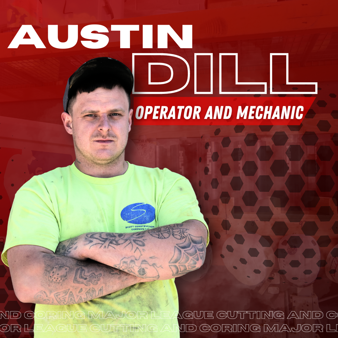Austin dill is an operator and mechanic with his arms crossed