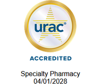 The logo for urac accredited mail service pharmacy