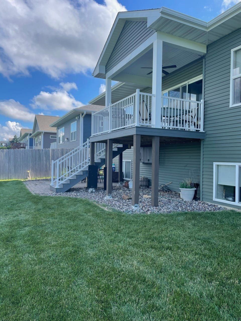 Simple Covered Deck - Waverly, IA - JD Builders, LLC