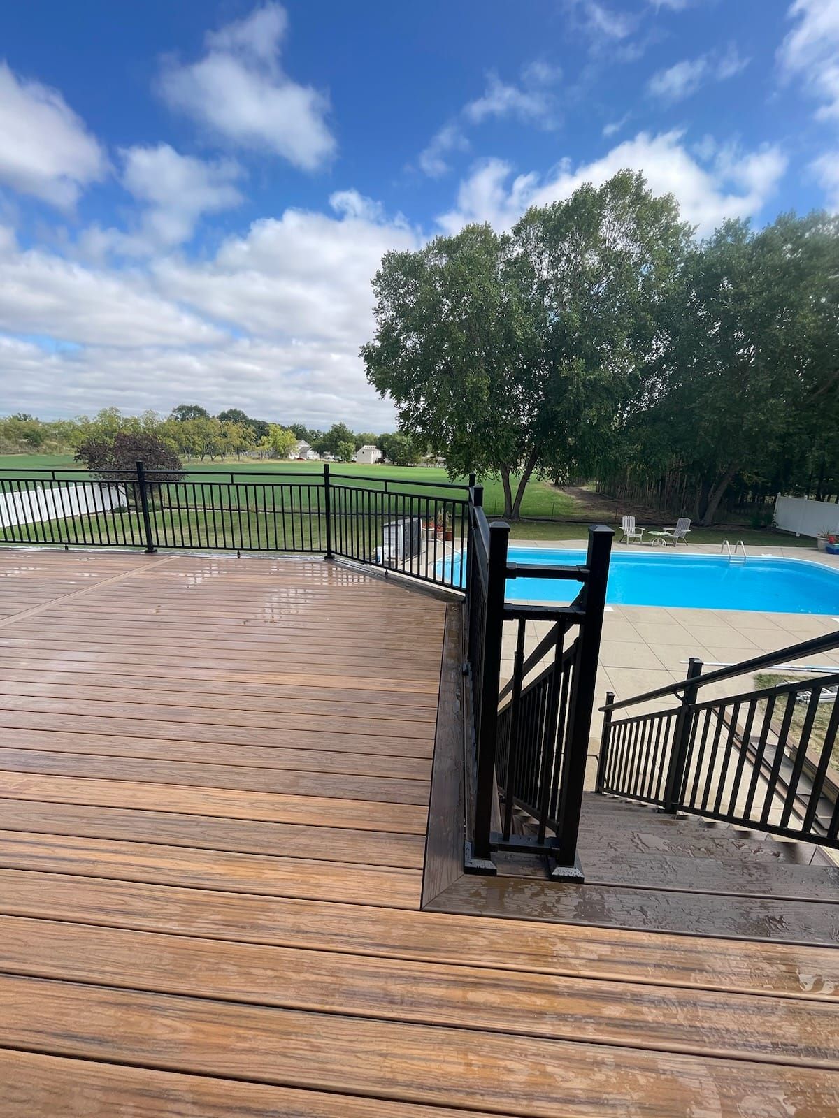 Outdoor Tiger Wood Deck - Waverly, IA - JD Builders, LLC
