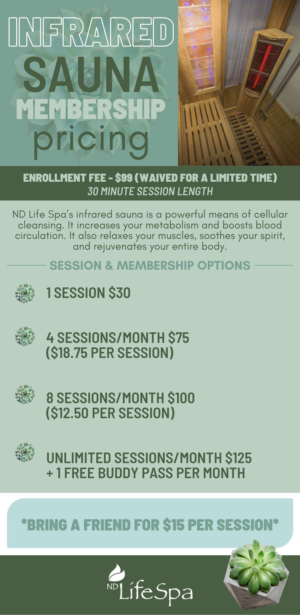 Infrared Sauna Bismarck, ND ND Life Spa