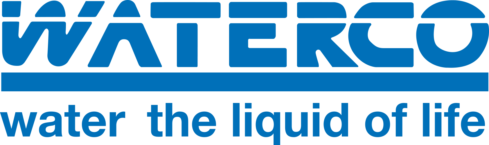 The logo for waterco water the liquid of life