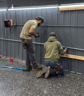 Eco Energy Services Employees Installing EV Charger