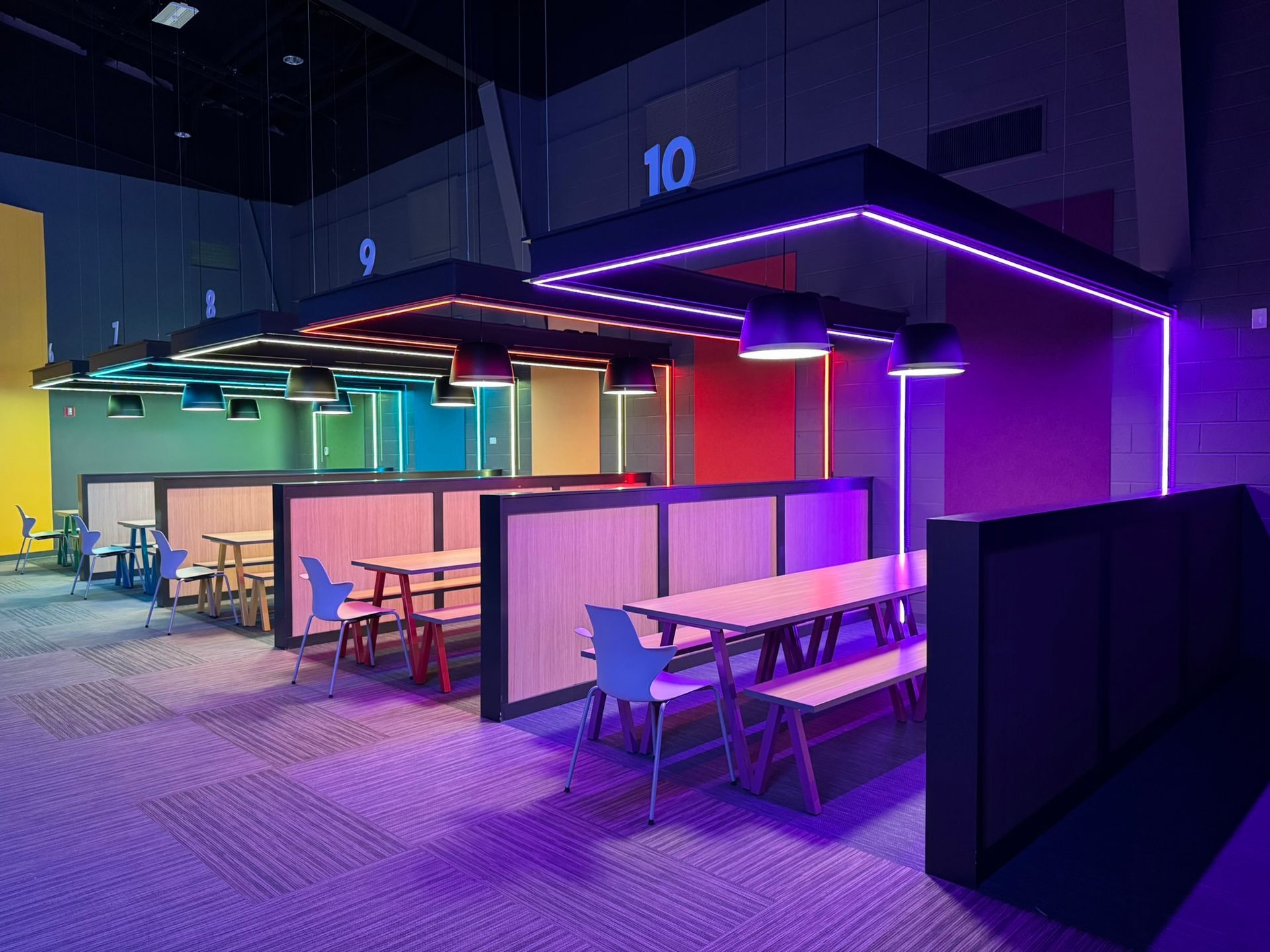 Study Centers with LED Strip Lighting