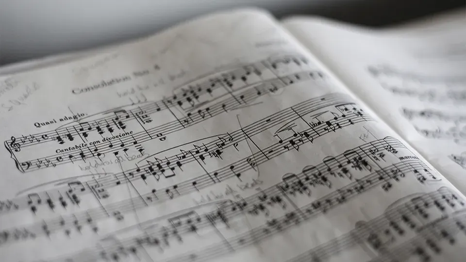 Partitura musical.