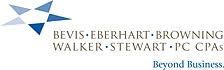 Logo of Bevis, Eberhart, Browning, Walker, Stewart PC CPAs with a star design and text