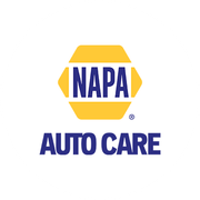 NAPA Auto Care logo in blue and yellow on a white background