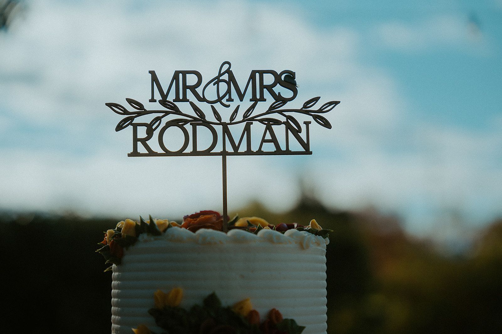 Wedding cake with a