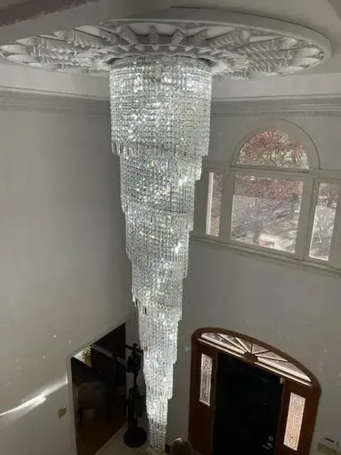 Chandelier installation RVA