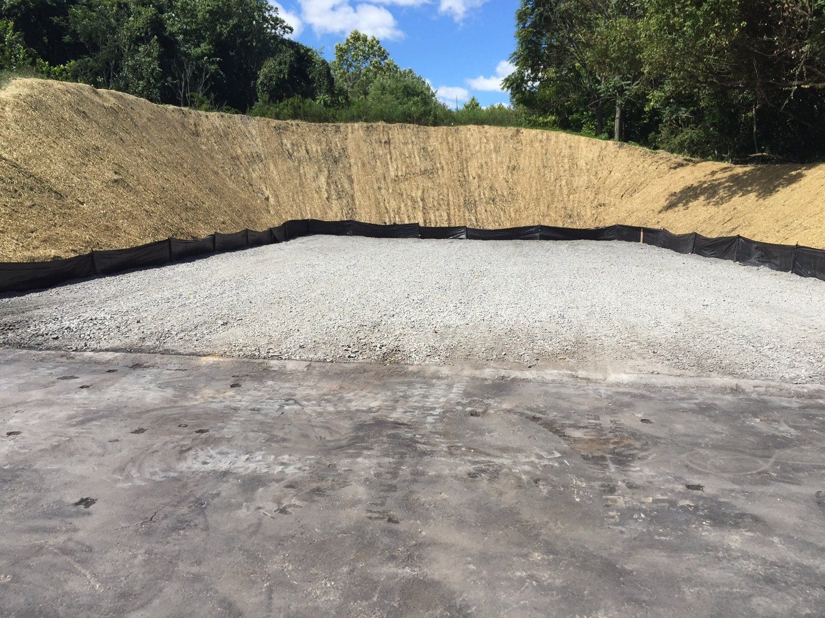 Finished Retaining Wall Installation