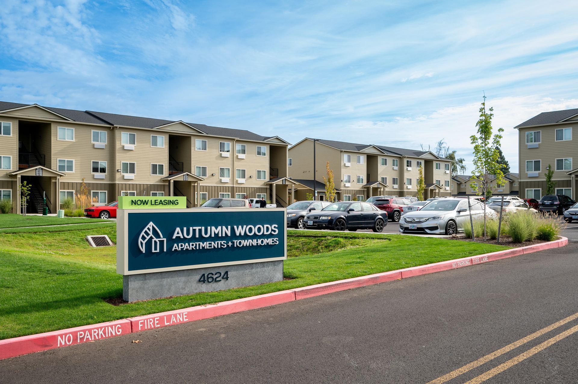 Autumn Woods exterior sign