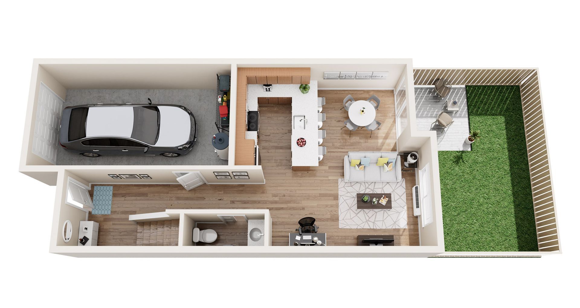 Autumn Woods 3x2 floorplan bottom floor