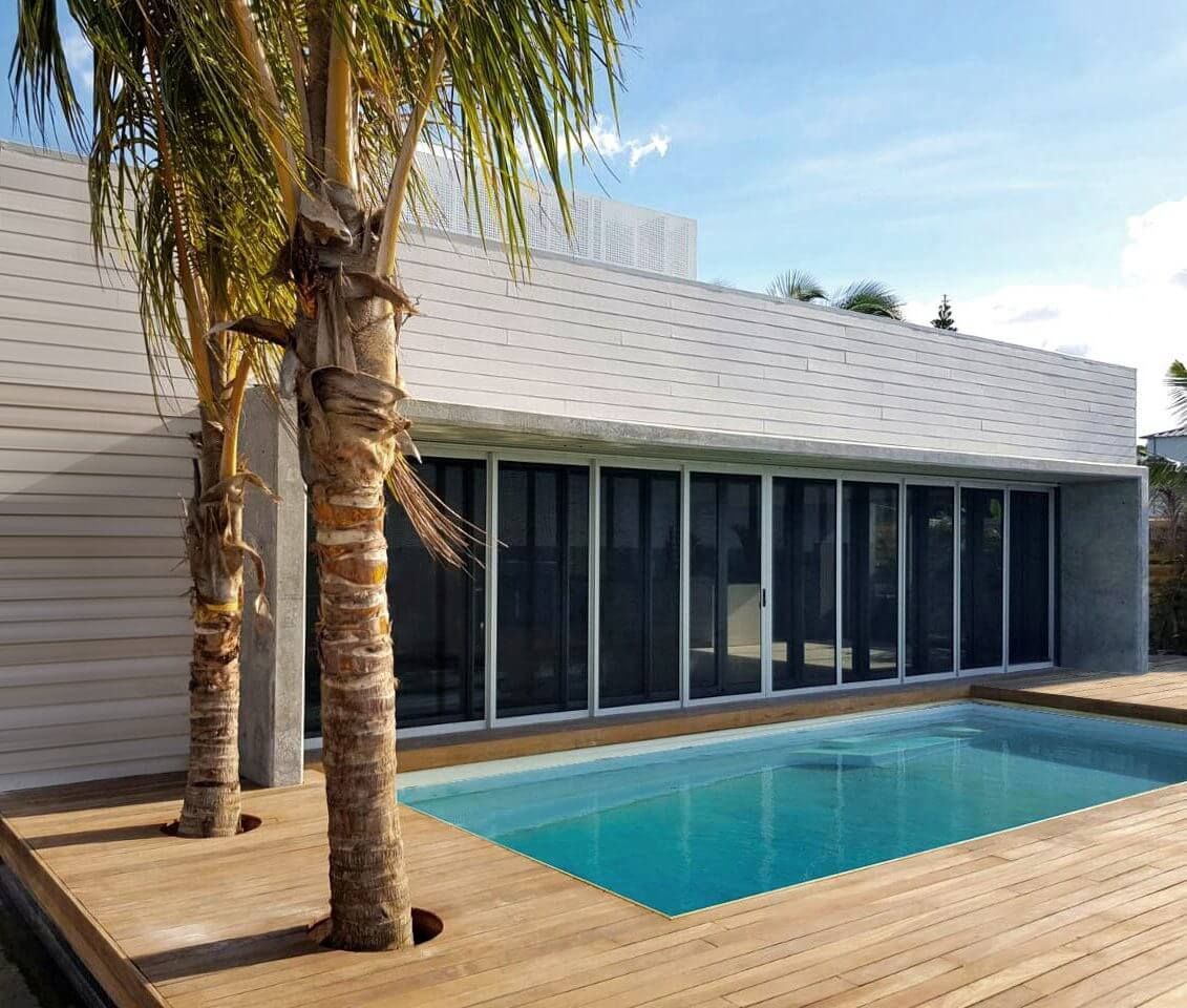Empty Room with French Door and Large Window — G & A Glass & Aluminium in Cluden, QLD