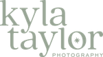Kyla Taylor Photography logo in light green text, featuring a star graphic within the letter 