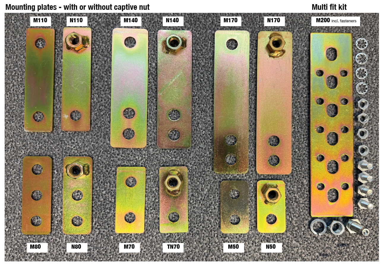 Chart showing multiple colored metal plates with different hole patterns, arranged on a gray surface. Chart showing multiple colored metal plates with different hole patterns, arranged on a gray surface.