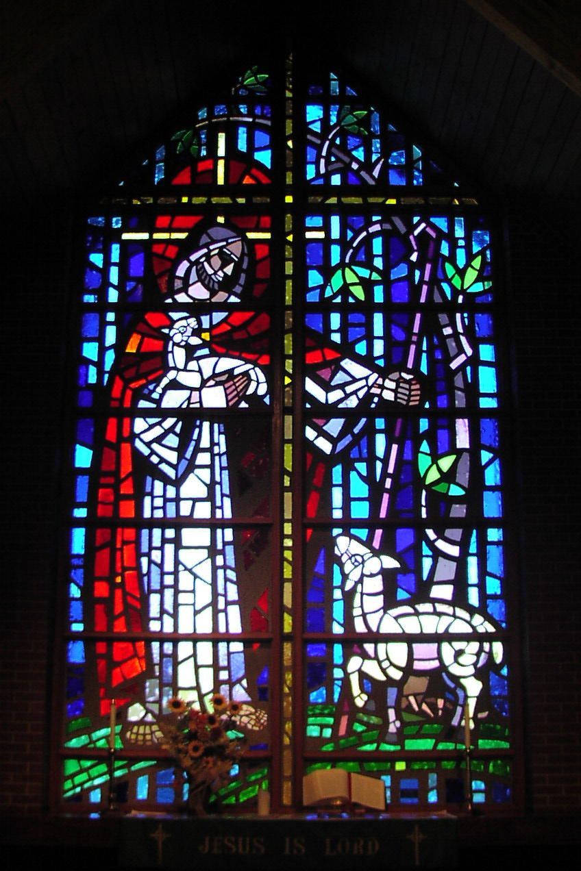 stained glass closeup