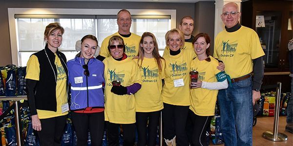 Outrun participants pose for a group photo.
