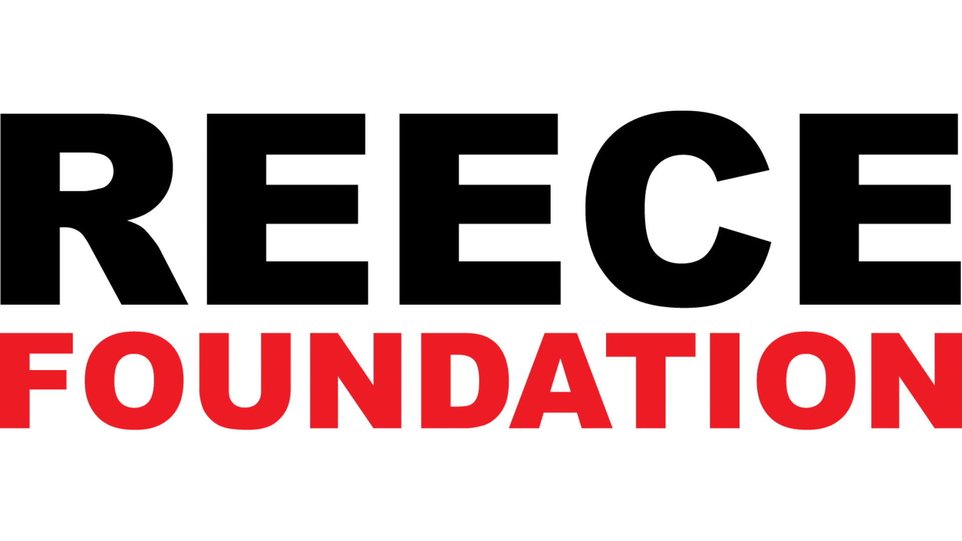 REECE FOUNDATION logo in black and red text on a white background