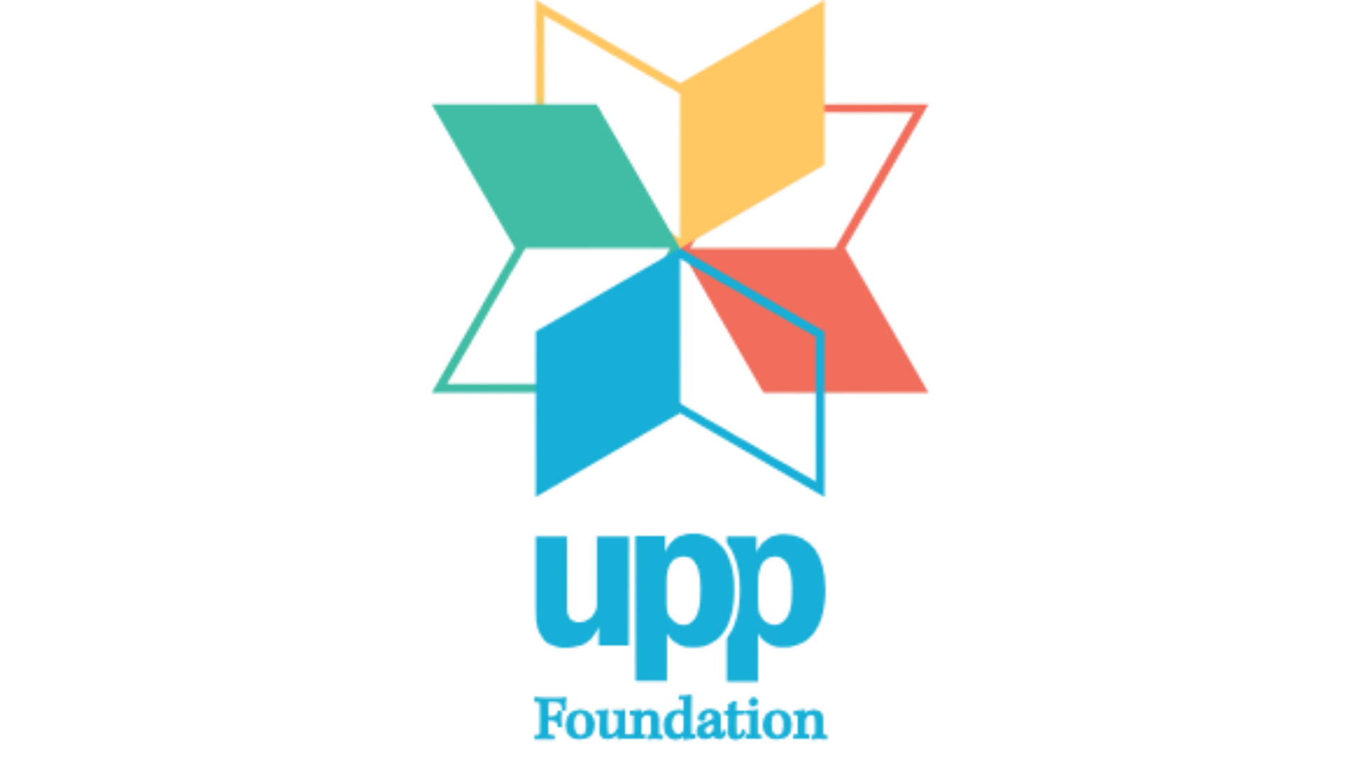 UPP Foundation logo with multicolored geometric star and blue text