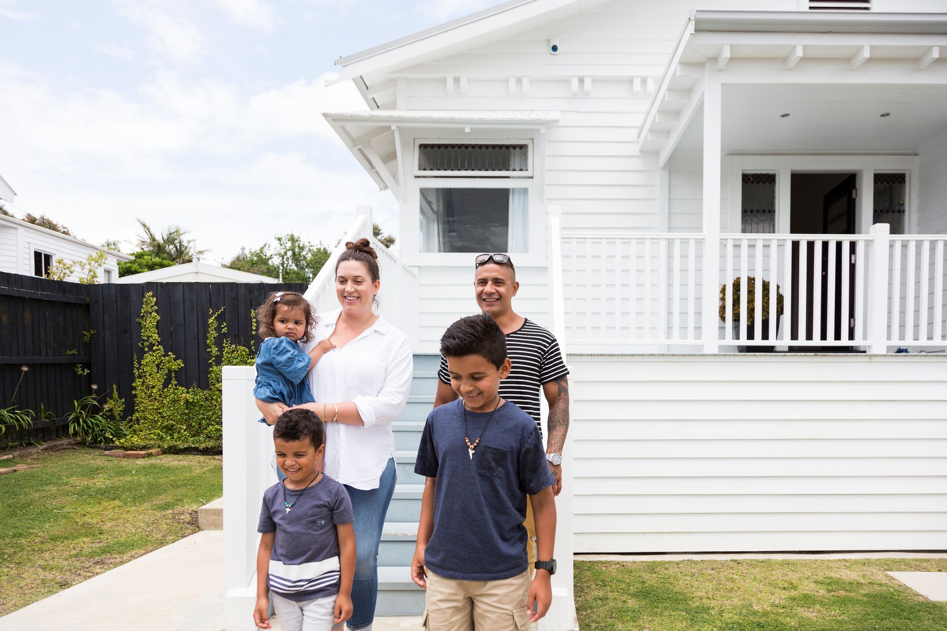 Family Getting Out Of Their House — Christchurch, NZ — Money For You Mortgages