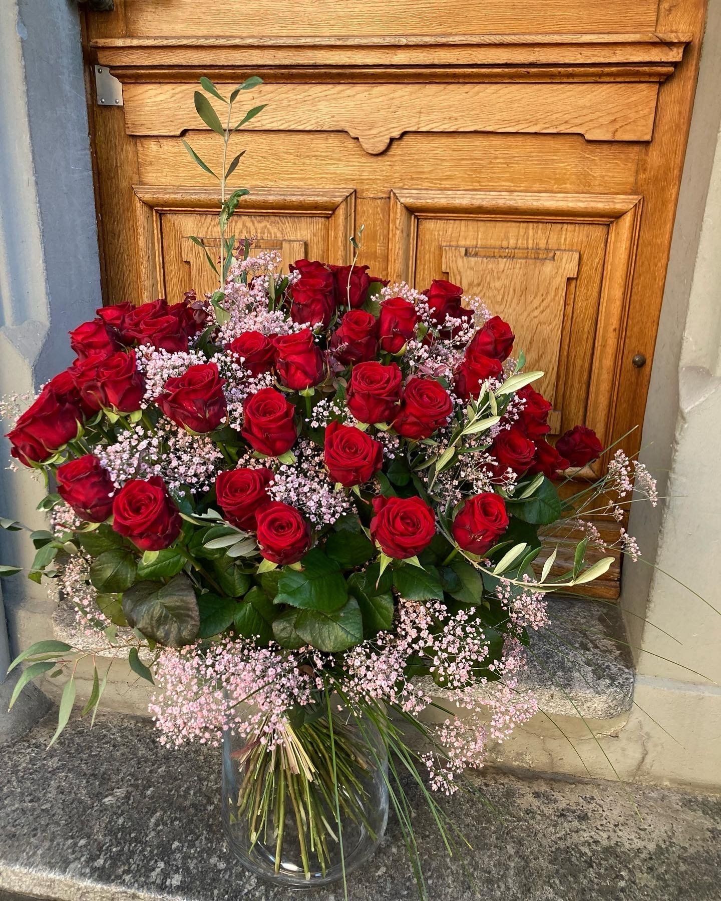 Strauß roter Rosen