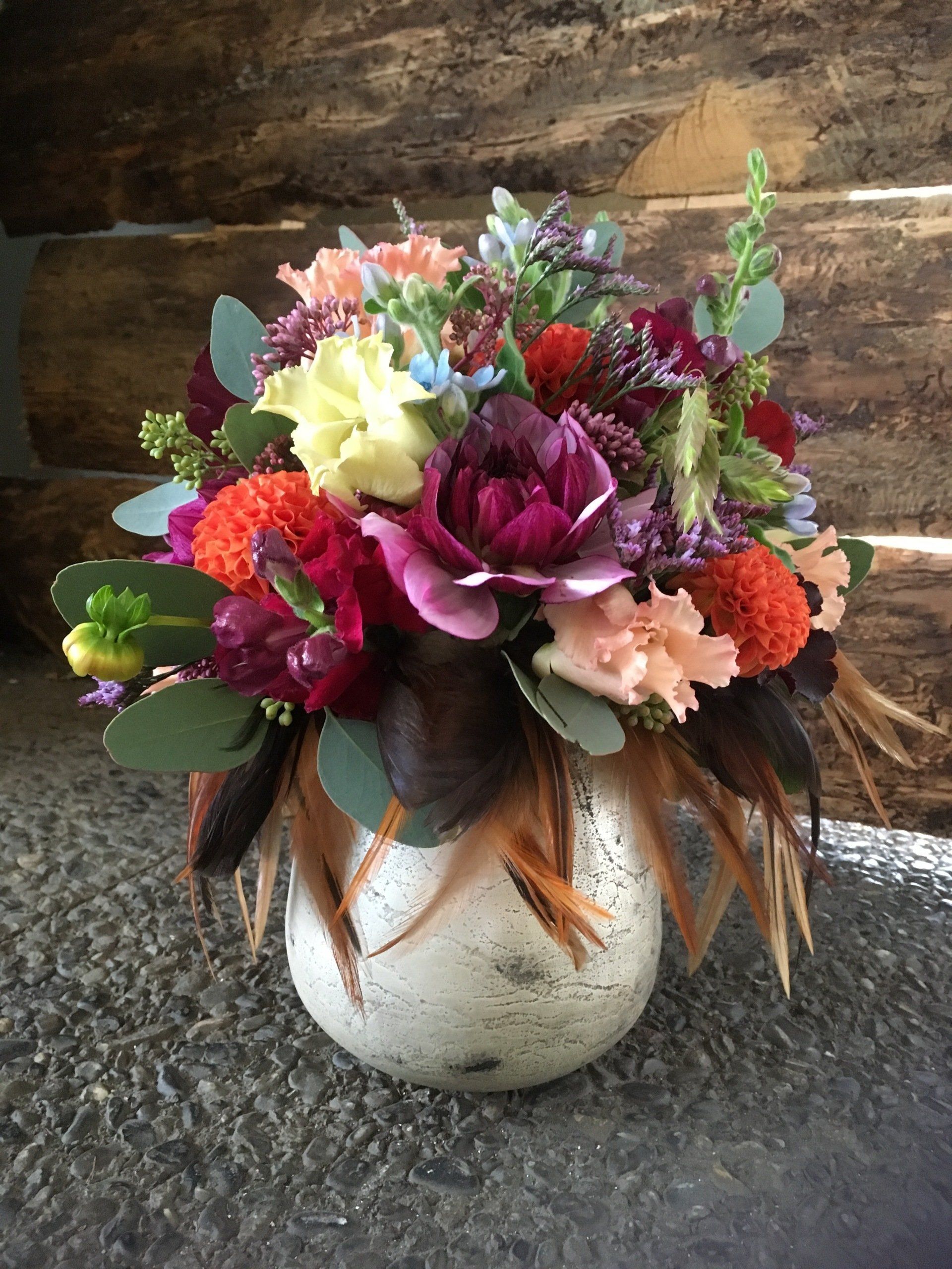 Ornamentaler Blumentopf für die Hochzeit