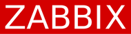 La parola zabbix è su uno sfondo rosso