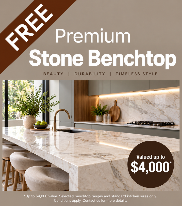 QN Designs Stone benchtop promotion