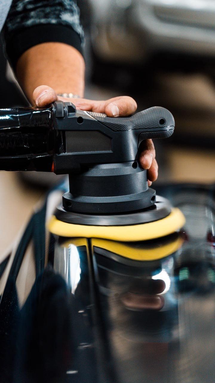 Angelo doing paint correction