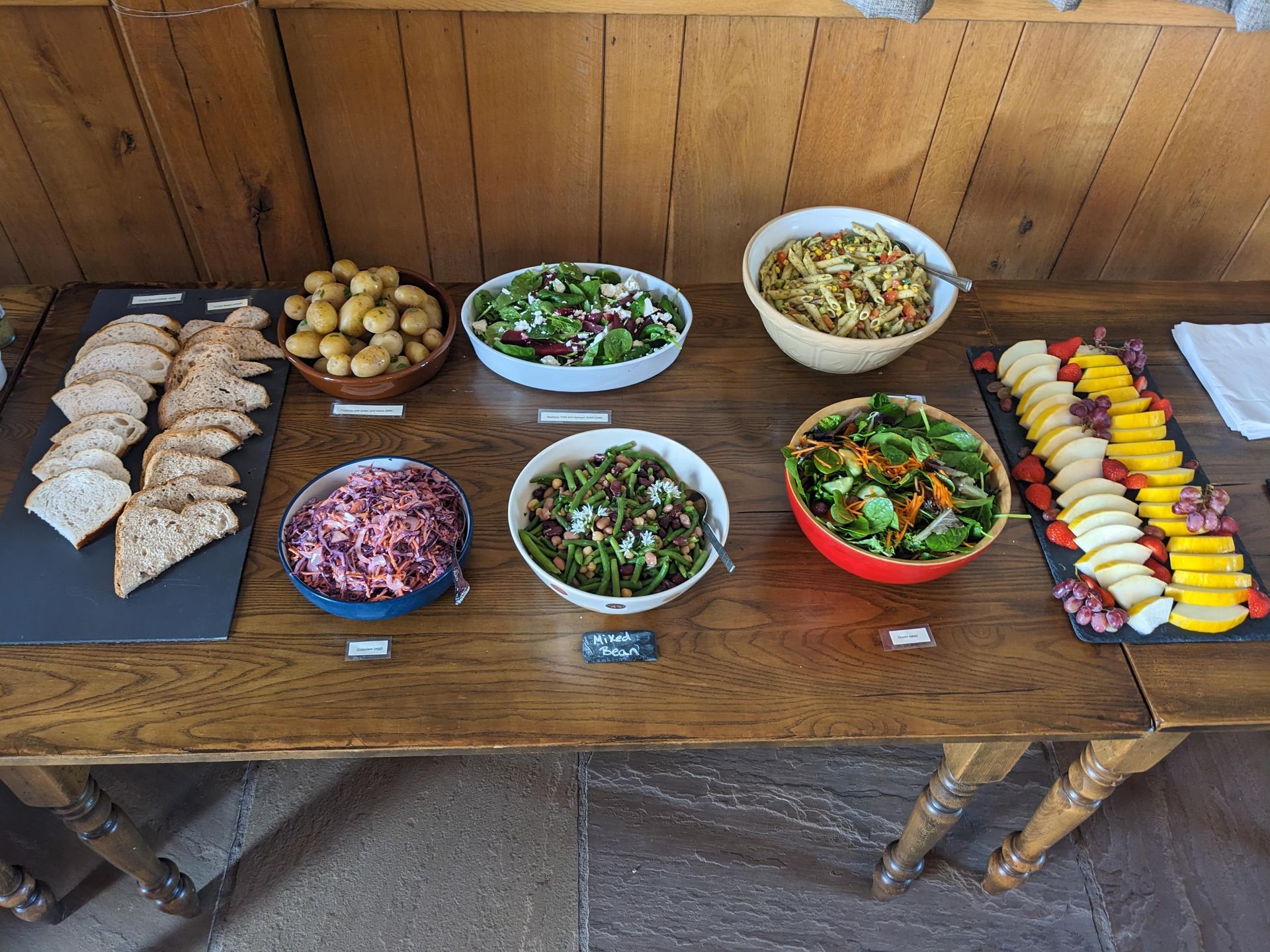 Salad buffet for meeting delegates