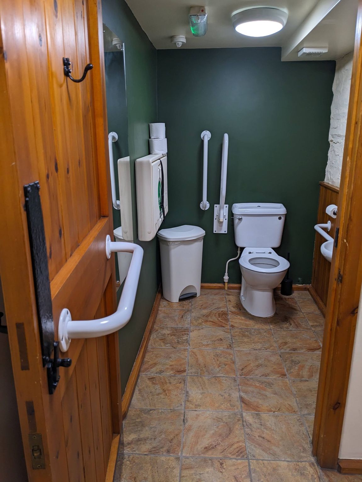 disabled toilet and safety rails