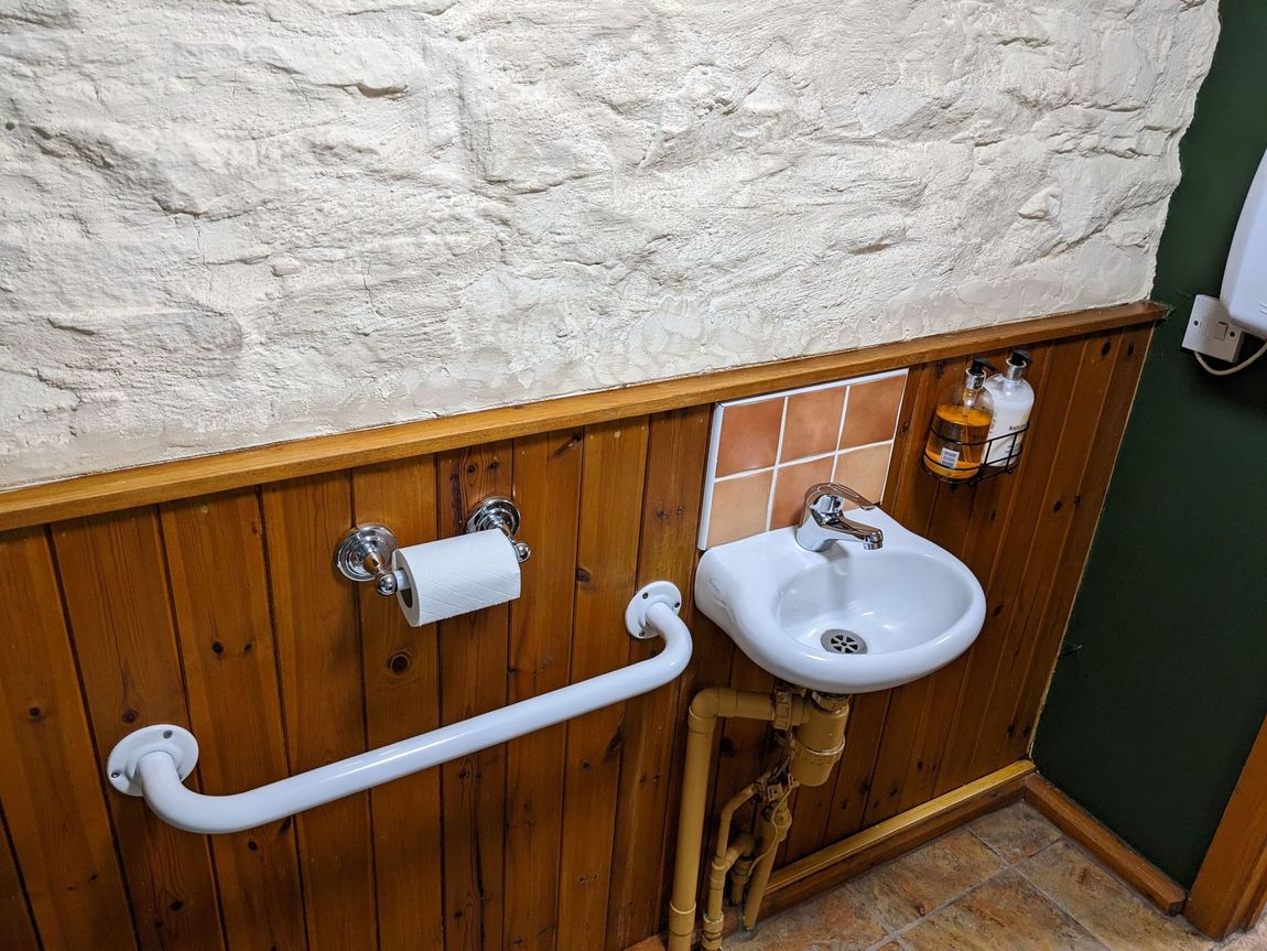 safety rail and sink