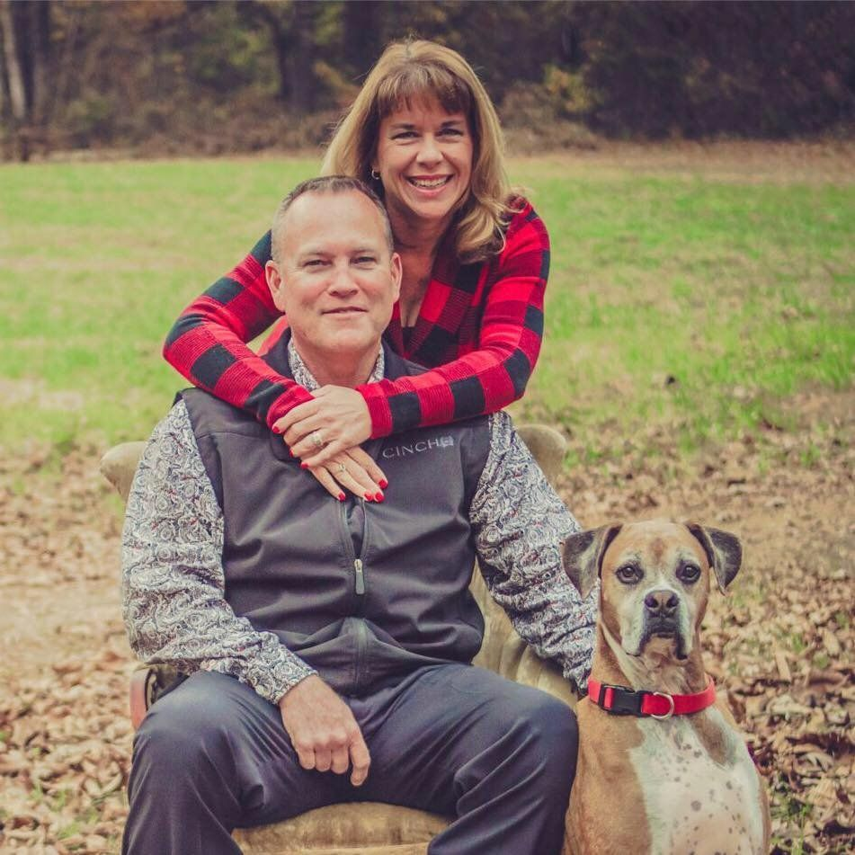 Chris and Paula with their dog