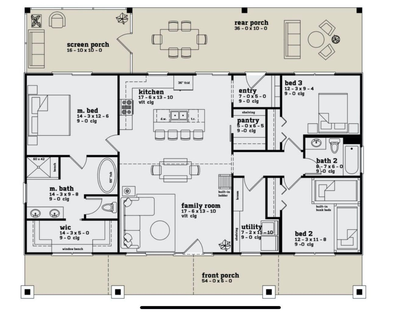 Stone house floor plan