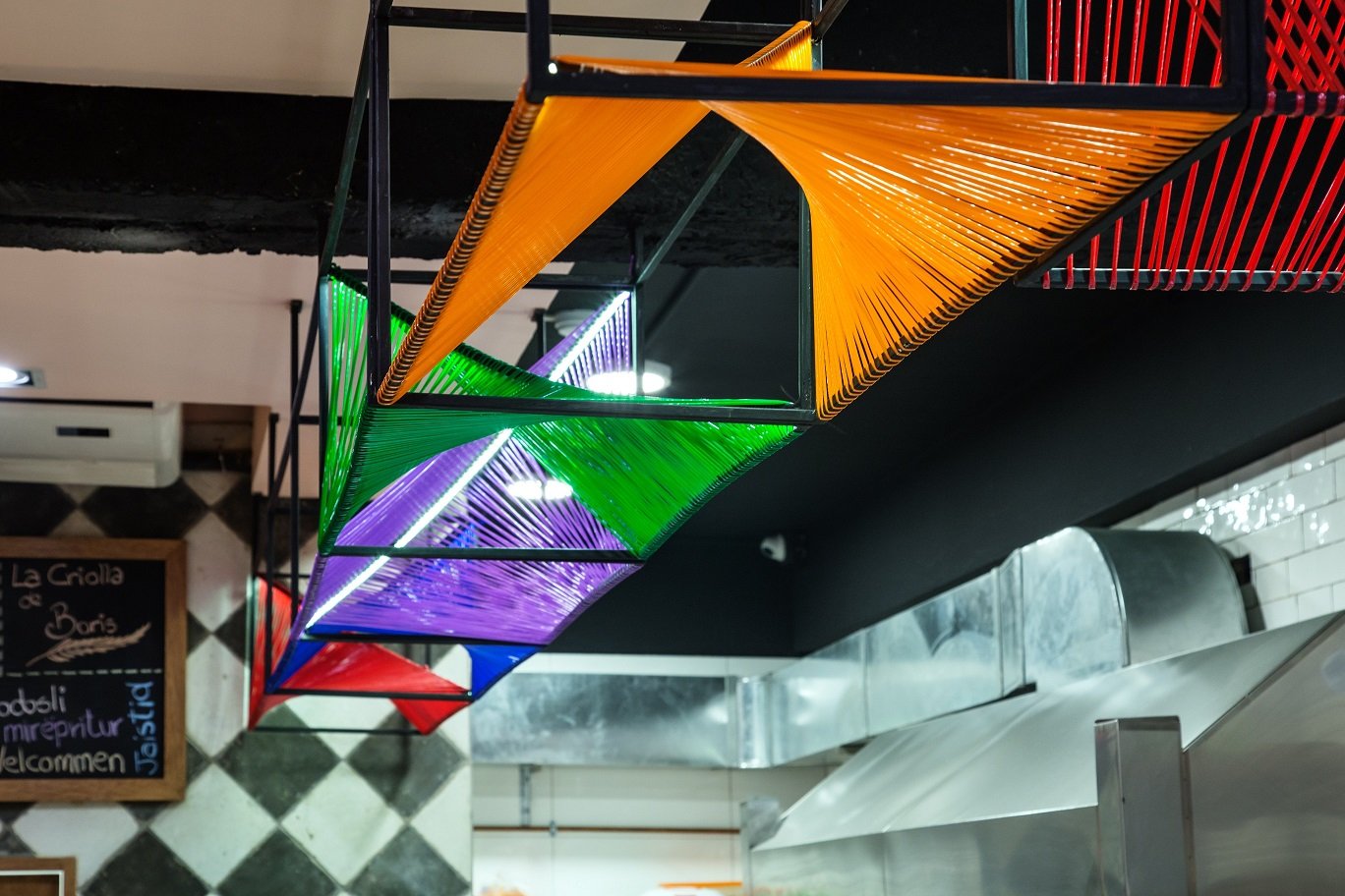 Una cocina con un cartel que dice la cocina.