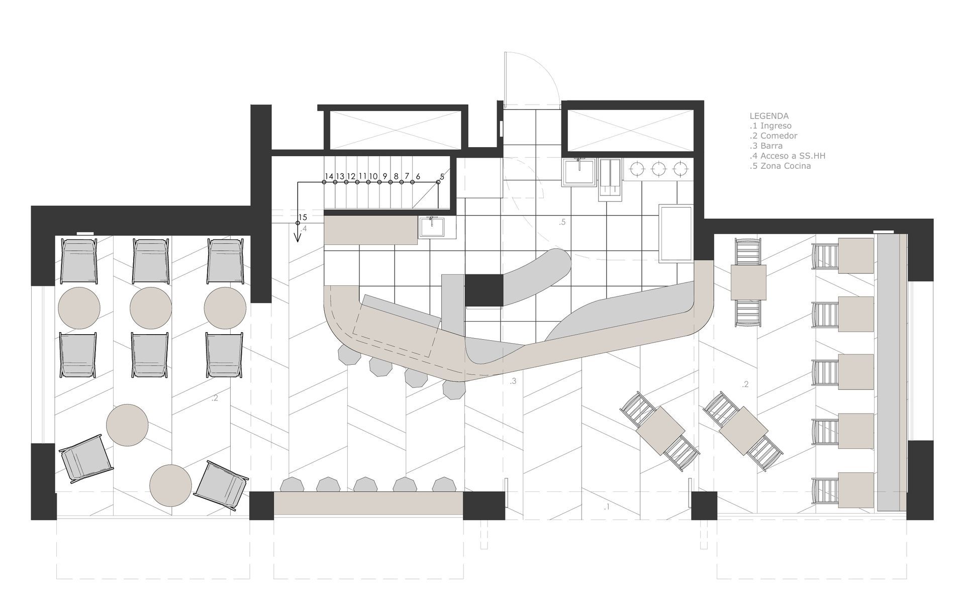 Un plano en blanco y negro de un edificio.
