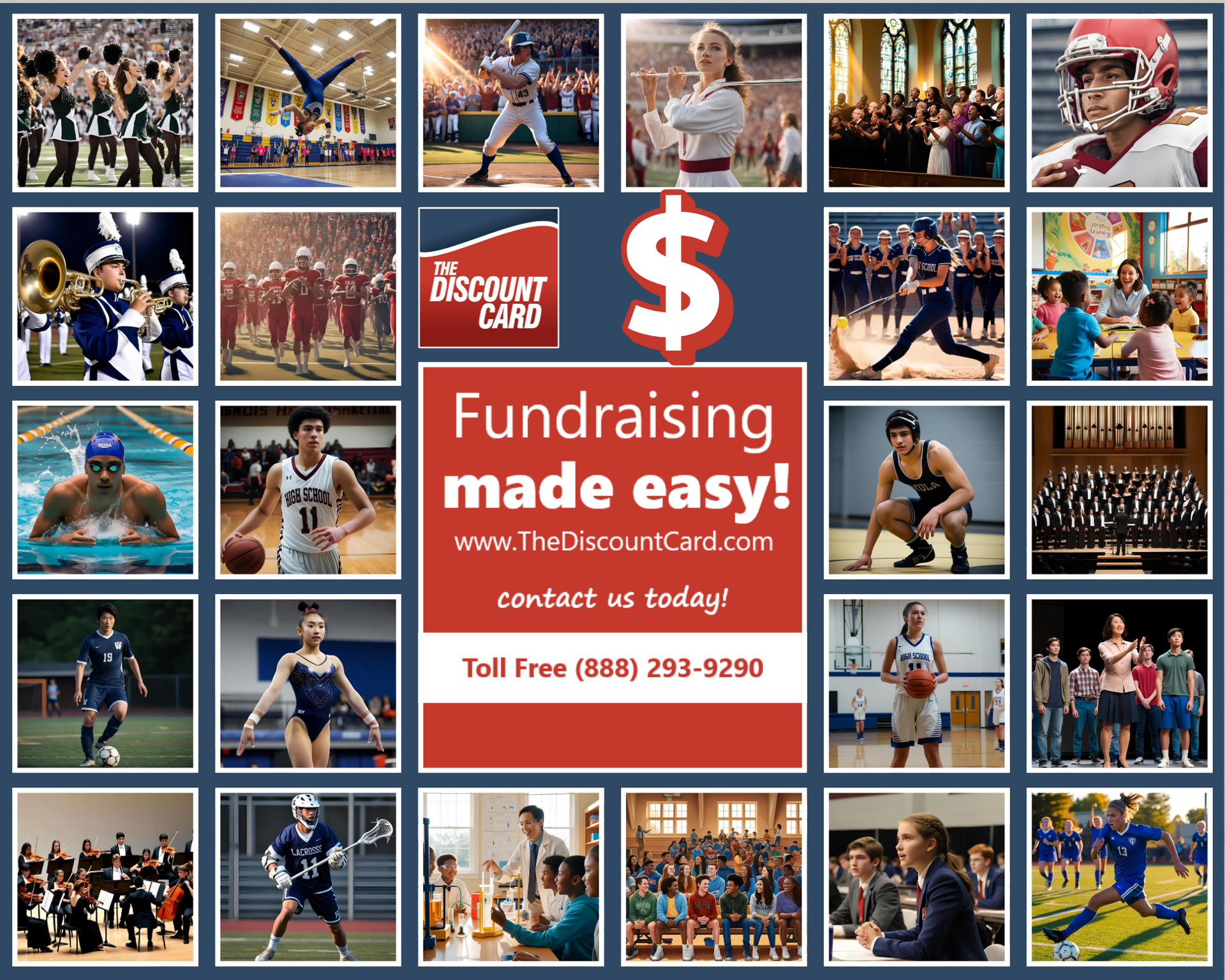 The Discount Card™ Fundraising made easy! The Discount Card™ fundraiser helps schools, churches, and organizations raise money.