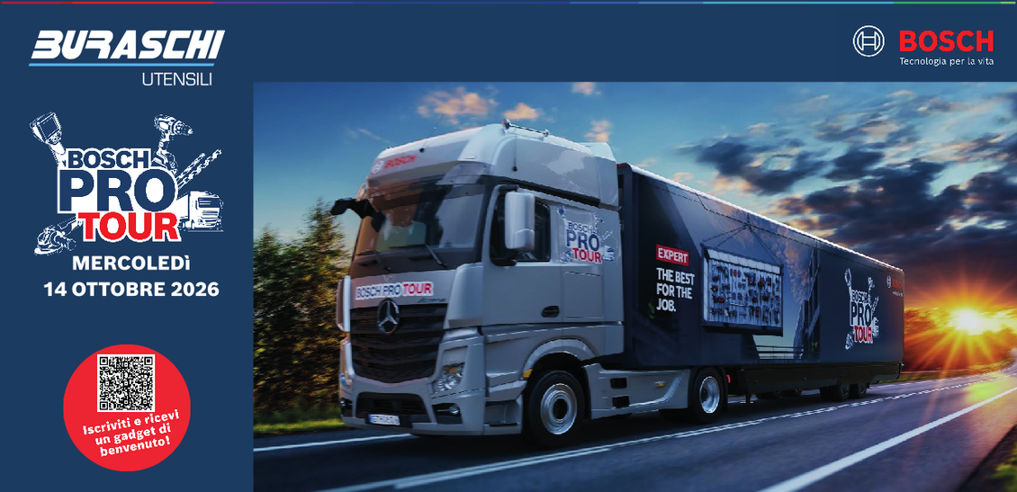 Bosch Pro Tour a Piacenza da Buraschi Utensili il 14/10/2026