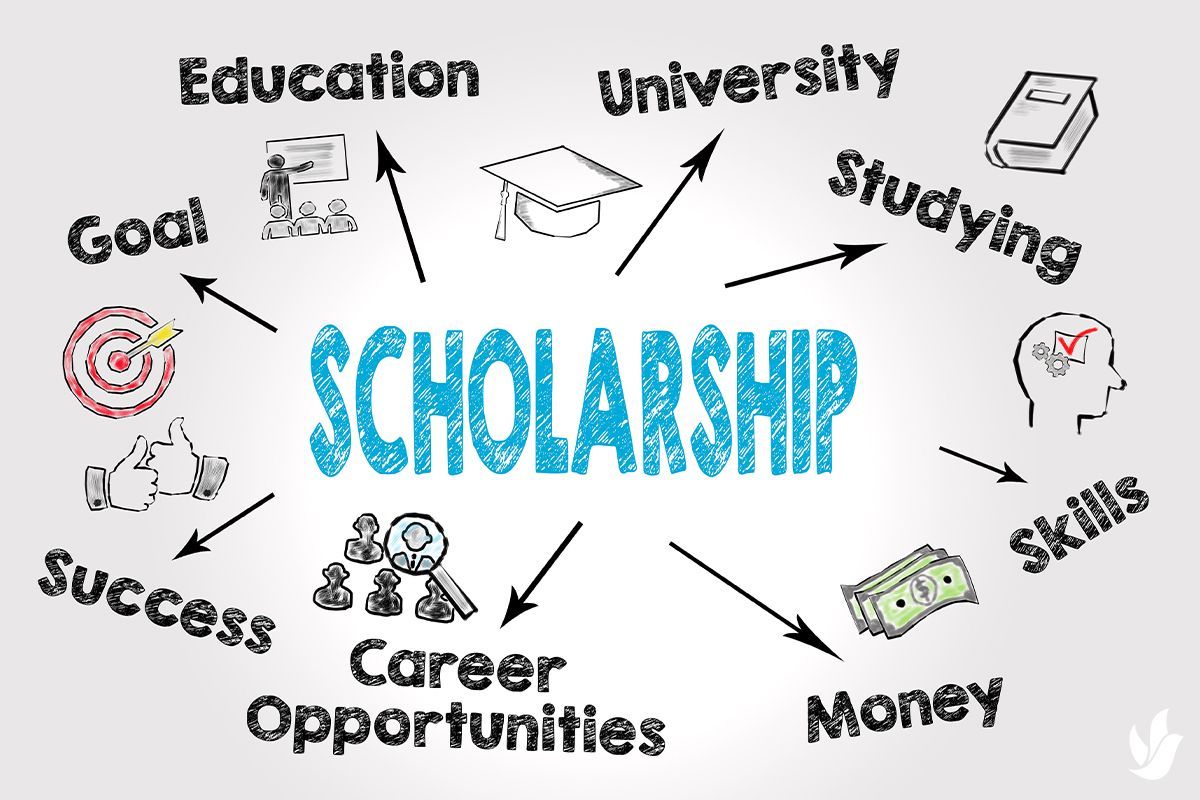 a diagram showing the benefits of scholarships