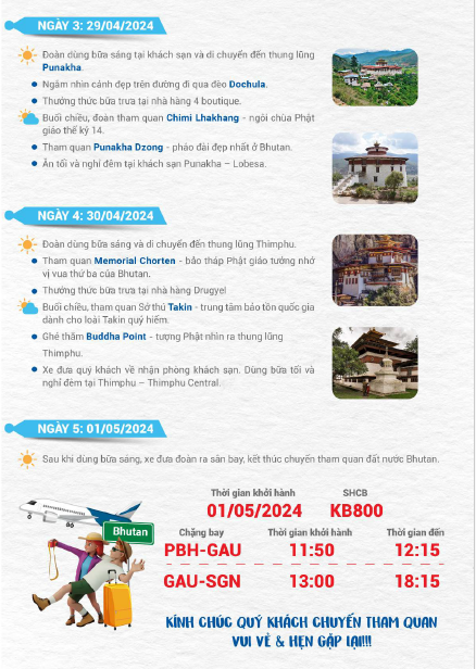 Tour Bhutan 5 ngày - đất nước hạnh phúc nhất thế giới
