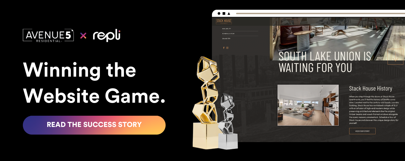 Repli Crafts Award-Winning Multifamily Website for Avenue5 Residential.