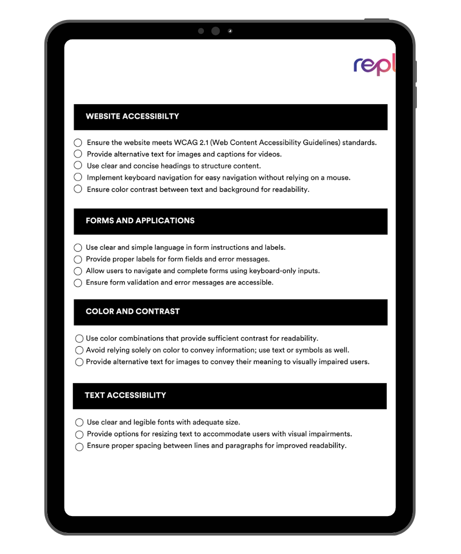 All-In-One Accessibility Checklist eBook