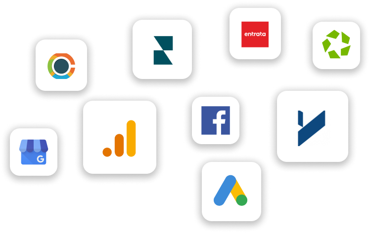 Various icons of integration partners