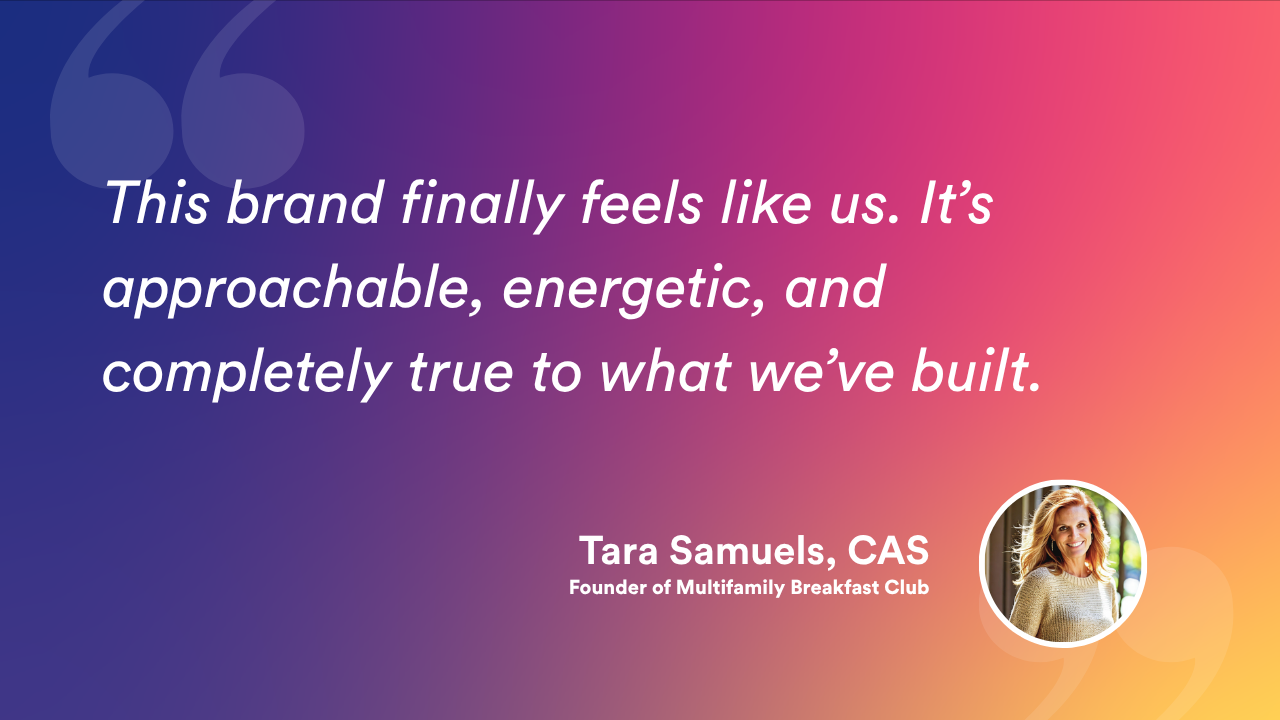 Tara Samuels, CAS Testimonial on Multifamily Breakfast Club Website