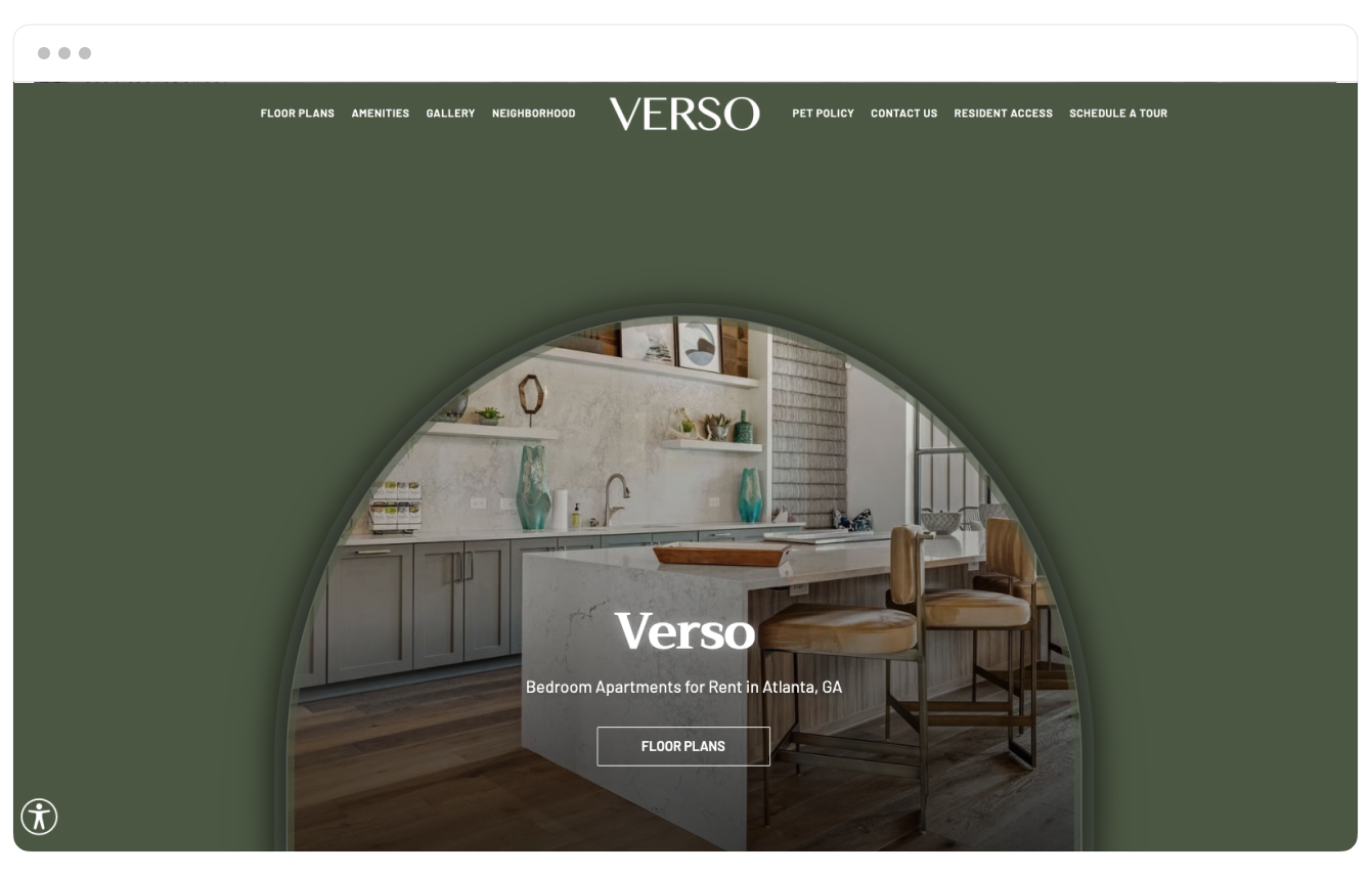 Verso theme displayed on desktop