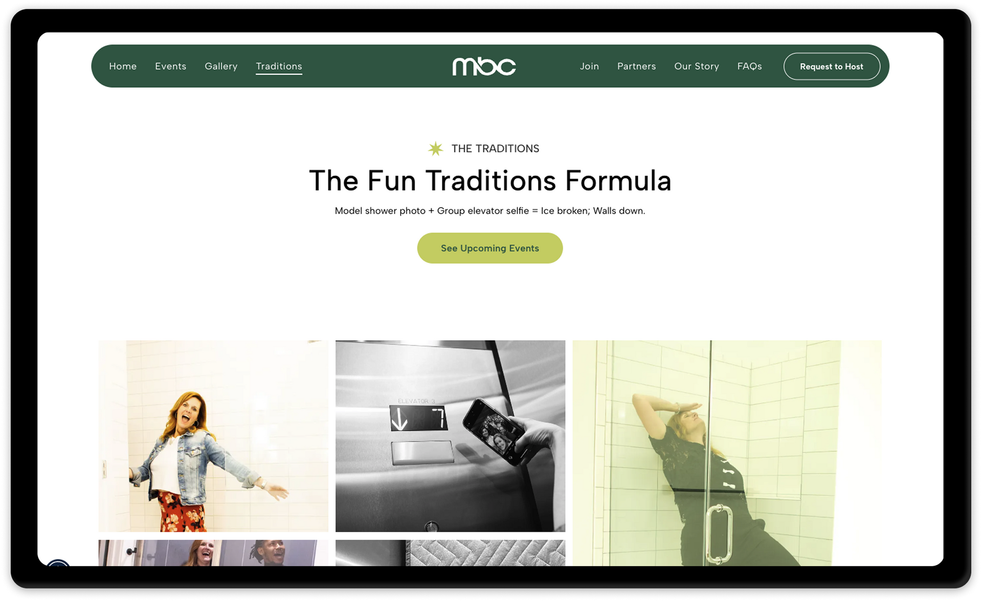 Multifamily Breakfast Club Website Desktop View